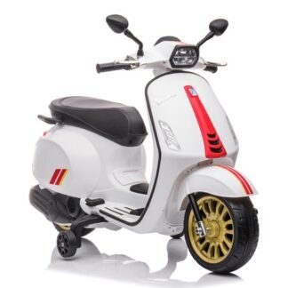 VESPA 12V INFANTIL, BLANCA, NIÑOS DE 2 A 5 AÑOS -  INDA623-AC-TR2105